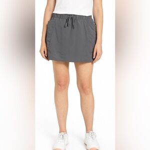 Charcoal Gray Casual Mini Skirt